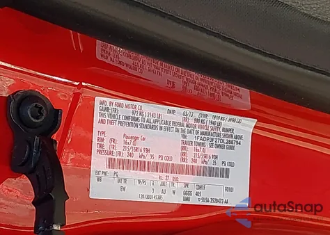 2013 Ford Focus Se из США, поврежденный, VIN 1FADP3F27DL288794